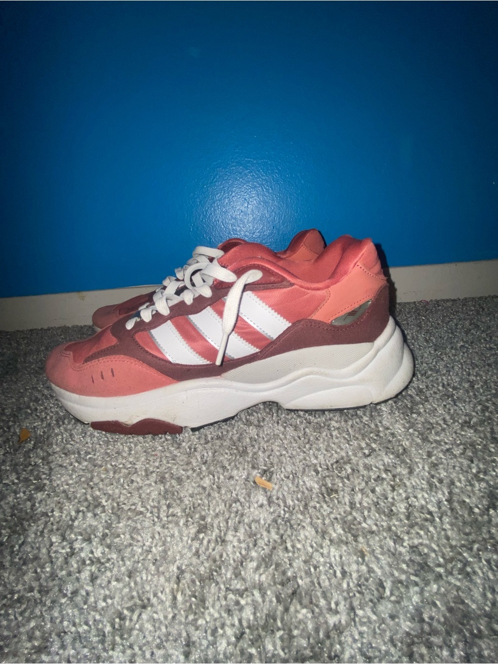 Adidas Coral Pink Chunky Running Sneakers - Picture 2 of 4